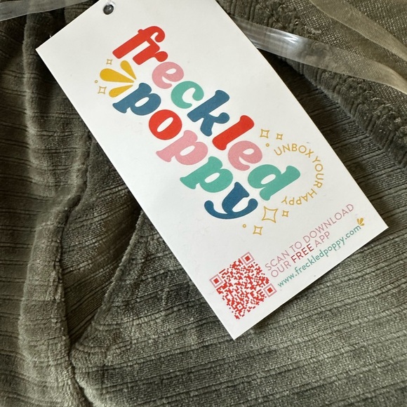 NWT Olive Corduroy Mini Dress with Pocket - Picture 7 of 7